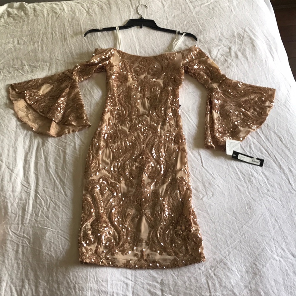 New Betsy Adam sequin dress
